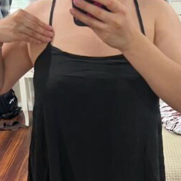 SHEIN Curve Dress Black Drop Waist Flounce Hem EZwear Size 4X NEW - Picture 6 of 10